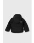 The North Face geacă reversibilă pentru bebeluși REVERSIBLE PERRITO HOODED JACKET culoarea negru - Pled.ro