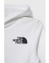 The North Face hanorac de bumbac pentru copii B GRAPHIC HOODIE 1 culoarea alb cu glugă cu imprimeu - Pled.ro