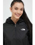 The North Face jacheta de exterior Cropped Quest culoarea negru de tranzitie oversize - Pled.ro