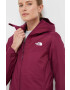 The North Face jacheta de exterior Quest culoarea bordo - Pled.ro