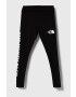 The North Face leggins copii GRAPHIC LEGGINGS culoarea negru cu imprimeu - Pled.ro