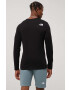 The North Face longsleeve din bumbac culoarea negru cu imprimeu - Pled.ro