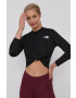 The North Face Longsleeve din bumbac culoarea negru - Pled.ro