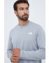 The North Face longsleeve sport Reaxion culoarea gri melanj - Pled.ro