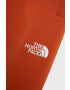 The North Face Pantaloni de bumbac pentru copii culoarea portocaliu cu imprimeu - Pled.ro