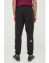 The North Face pantaloni de trening culoarea negru neted - Pled.ro