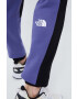 The North Face pantaloni de trening din bumbac culoarea violet modelator - Pled.ro