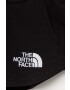 The North Face pantaloni scurți din bumbac pentru copii culoarea negru cu imprimeu - Pled.ro