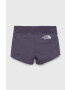 The North Face pantaloni scurți din bumbac pentru copii culoarea violet cu imprimeu - Pled.ro