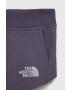 The North Face pantaloni scurți din bumbac pentru copii culoarea violet cu imprimeu - Pled.ro