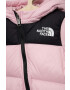 The North Face salopeta din puf pentru bebelusi culoarea roz - Pled.ro