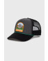 The North Face sapca Valley Trucker culoarea negru cu imprimeu - Pled.ro