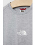 The North Face tricou copii culoarea gri melanj - Pled.ro