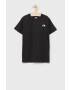 The North Face tricou de bumbac pentru copii culoarea negru cu imprimeu - Pled.ro