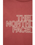 The North Face tricou de bumbac pentru copii culoarea roz - Pled.ro