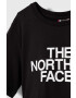 The North Face tricou de bumbac pentru copii G S/S CROP EASY TEE culoarea negru - Pled.ro