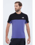 The North Face tricou din bumbac culoarea albastru marin cu imprimeu - Pled.ro