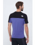 The North Face tricou din bumbac culoarea albastru marin cu imprimeu - Pled.ro