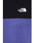 The North Face tricou din bumbac culoarea albastru marin cu imprimeu - Pled.ro