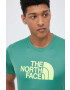 The North Face tricou sport Reaxion Easy culoarea verde cu imprimeu - Pled.ro