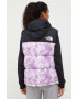 The North Face vesta de puf 1996 RETRO NUPTSE VEST femei culoarea violet de iarna - Pled.ro