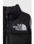 The North Face vesta de puf pentru copii 1996 RETRO NUPTSE VEST culoarea negru - Pled.ro