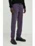 Tiger of Sweden pantaloni Caidon barbati culoarea violet drept - Pled.ro