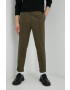 Tiger of Sweden pantaloni Sosa barbati culoarea verde cu fason chinos - Pled.ro