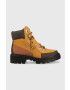 Timberland bocanci Cortina Valley Hiker WP femei culoarea maro cu toc plat - Pled.ro