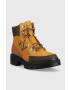 Timberland bocanci Cortina Valley Hiker WP femei culoarea maro cu toc plat - Pled.ro