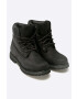 Timberland botine Premium Boot femei culoarea negru cu toc plat 8658A-BLACK - Pled.ro