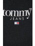 Tommy Jeans bluza femei culoarea negru cu imprimeu - Pled.ro