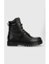 Tommy Jeans bocanci TJW LACE UP BOOT femei culoarea negru cu platforma EN0EN02314 - Pled.ro