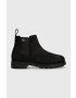 Tommy Jeans botine din piele intoarsa Classic Chelsea Boot barbati culoarea negru - Pled.ro