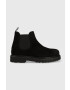 Tommy Jeans botine din piele intoarsa TJM CHELSEA HIGH BOOT barbati culoarea negru EM0EM01205 - Pled.ro