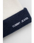 Tommy Jeans caciula din amestec de lana culoarea albastru marin - Pled.ro