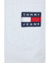 Tommy Jeans camasa din bumbac femei culoarea alb cu guler clasic relaxed - Pled.ro