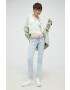 Tommy Jeans cardigan femei culoarea verde light - Pled.ro