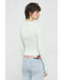 Tommy Jeans cardigan femei culoarea verde light - Pled.ro