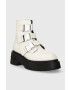 Tommy Jeans cizme de piele TJW CHUNKY BOOT HARDWARE femei culoarea alb cu platforma EN0EN02443 - Pled.ro