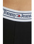 Tommy Jeans colanti femei culoarea negru neted - Pled.ro