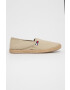 Tommy Jeans espadrile culoarea bej cu platforma - Pled.ro