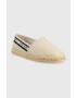 Tommy Jeans espadrile TJW FLATFORM WEBBING culoarea bej EN0EN02362 - Pled.ro