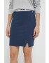 Tommy Jeans fusta culoarea albastru marin mini drept - Pled.ro