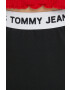 Tommy Jeans fusta culoarea negru mini drept - Pled.ro