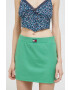 Tommy Jeans fusta culoarea verde mini drept - Pled.ro