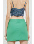 Tommy Jeans fusta culoarea verde mini drept - Pled.ro