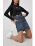 Tommy Jeans Fustă jeans culoarea albastru marin mini model drept - Pled.ro