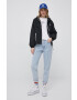 Tommy Jeans geaca femei culoarea negru de tranzitie - Pled.ro