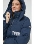 Tommy Jeans geaca femei culoarea albastru marin de iarna oversize - Pled.ro